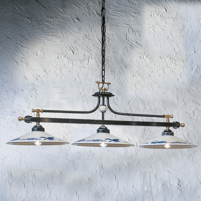 August Grove Judson 3 Light Black Copper Kitchen Island Pendant